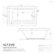 Atlantis Whirlpools Venetian 42 x 72 Rectangular Soaking Bathtub 4272VNS - alternate 3